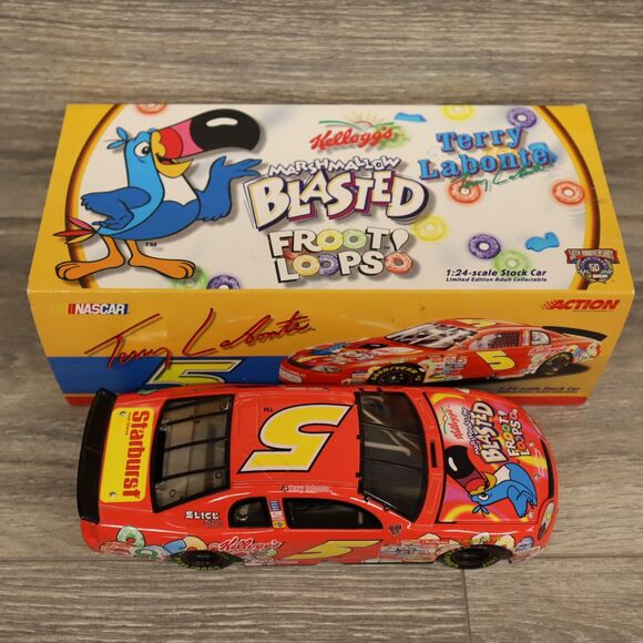 Terry Labonte #5 Kellogg’s Marshmallow Blasted Froot Loops Monte Carlo 1:24 - Picture 8 of 12